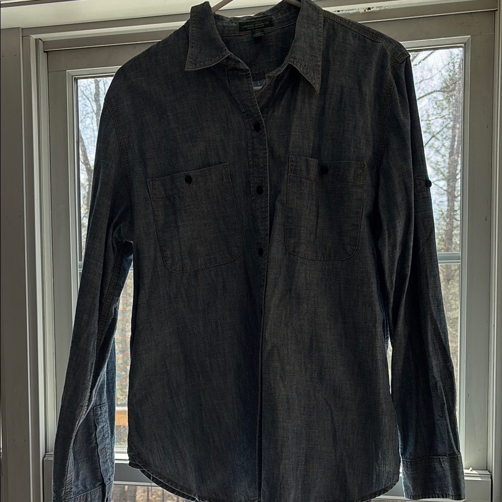Denim Button-Up Shirt